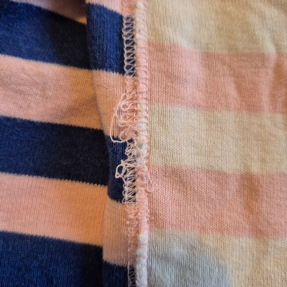 Hanna Andersson girls size size 140 or 10 pajama pants multi stripe & knee patch - Picture 5 of 5